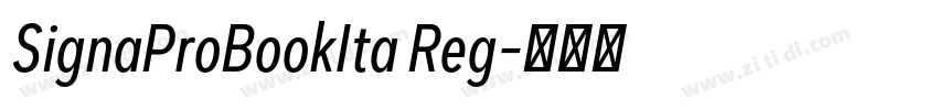 SignaProBookIta Reg字体转换